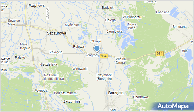 mapa Małostrona, Małostrona na mapie Targeo