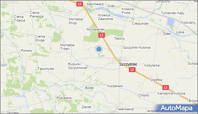 mapa Marcjanów, Marcjanów gmina Szczytniki na mapie Targeo