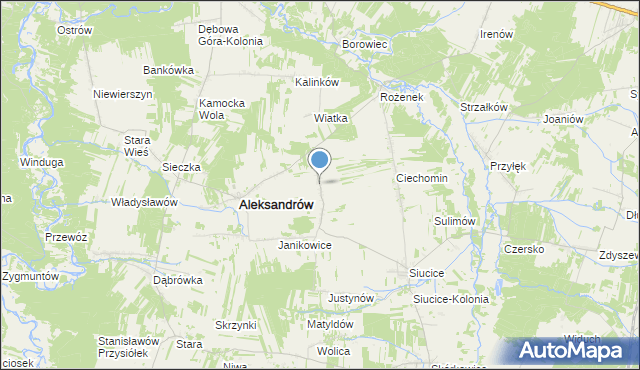 mapa Marianów, Marianów gmina Aleksandrów na mapie Targeo