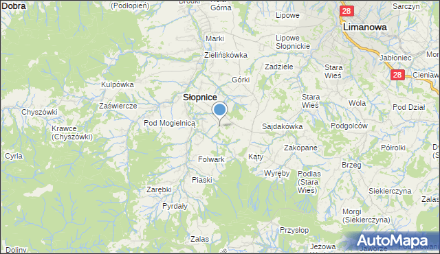 mapa Marszałówka, Marszałówka na mapie Targeo