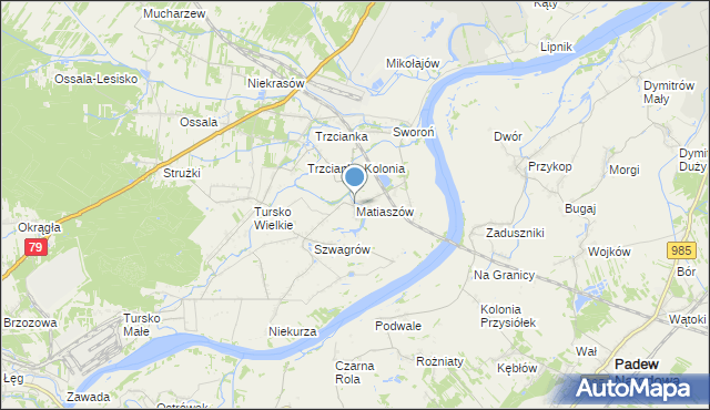 mapa Matiaszów, Matiaszów na mapie Targeo