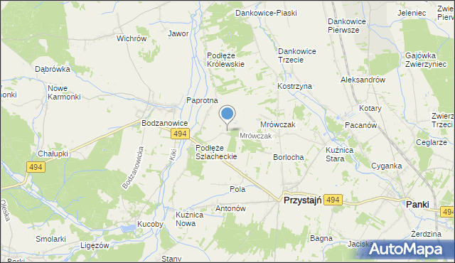 mapa Michalinów, Michalinów na mapie Targeo