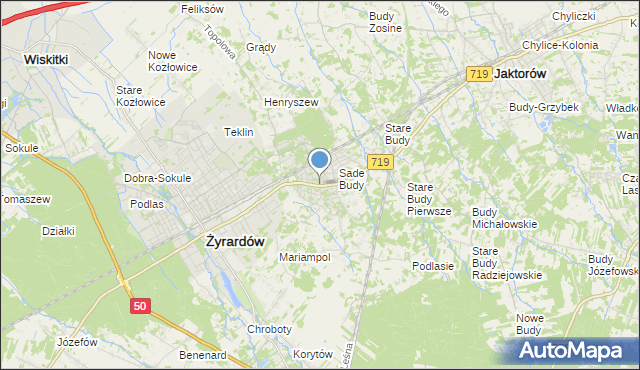 mapa Międzyborów, Międzyborów na mapie Targeo