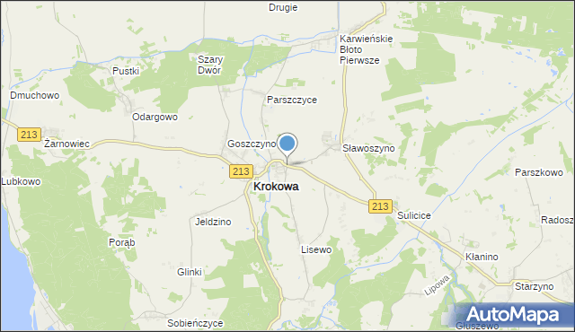 mapa Minkowice, Minkowice gmina Krokowa na mapie Targeo