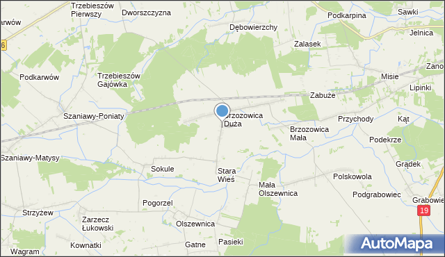 mapa Mościska, Mościska gmina Kąkolewnica na mapie Targeo