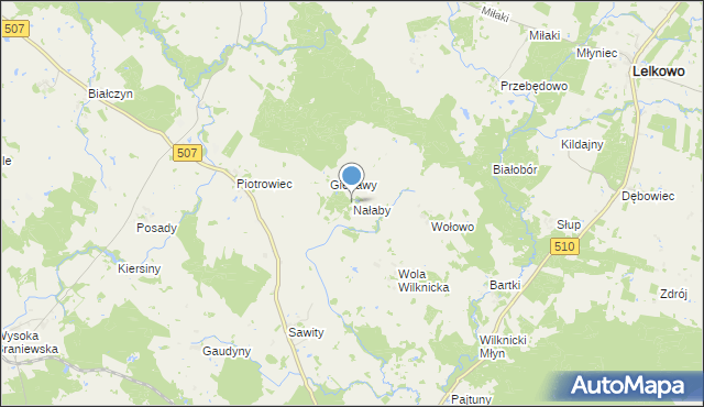 mapa Nałaby, Nałaby na mapie Targeo