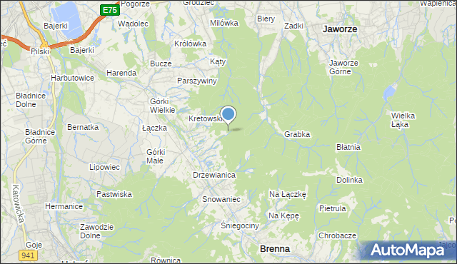 mapa Nażary, Nażary na mapie Targeo