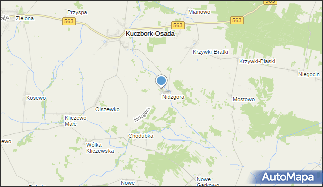 mapa Nidzgora, Nidzgora na mapie Targeo