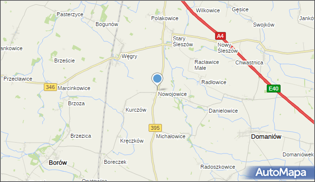 mapa Nowojowice, Nowojowice na mapie Targeo