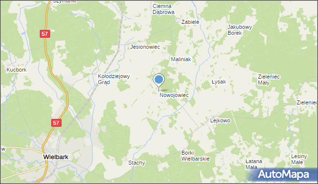 mapa Nowojowiec, Nowojowiec na mapie Targeo