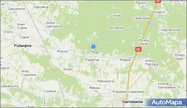 mapa Ołdakowizna, Ołdakowizna na mapie Targeo