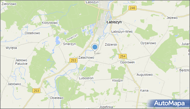 mapa Oporowo, Oporowo gmina Łabiszyn na mapie Targeo