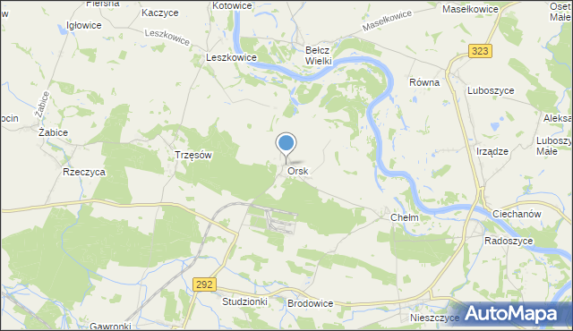 mapa Orsk, Orsk na mapie Targeo