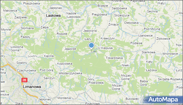 mapa Osikówka, Osikówka na mapie Targeo