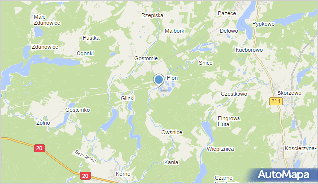 mapa Owśniczka, Owśniczka na mapie Targeo