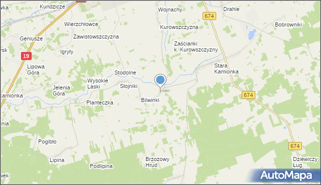 mapa Pawełki, Pawełki gmina Sokółka na mapie Targeo