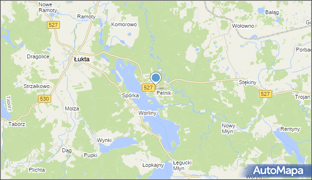 mapa Pelnik, Pelnik na mapie Targeo