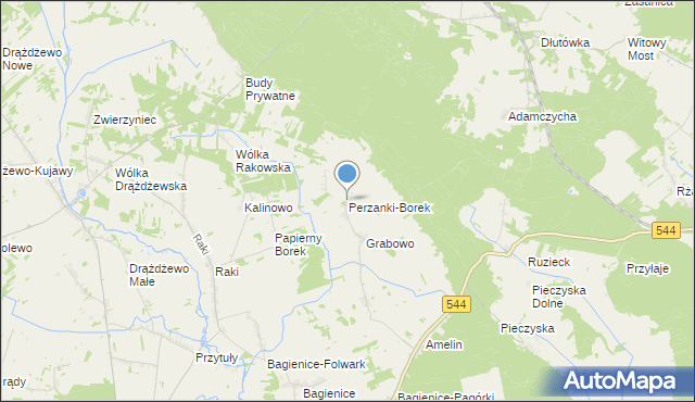 mapa Perzanki-Borek, Perzanki-Borek na mapie Targeo