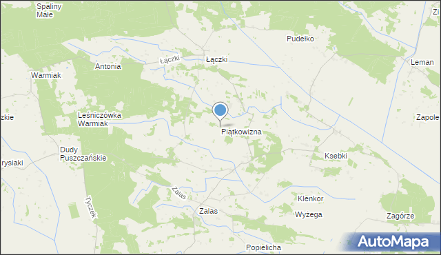 mapa Piątkowizna, Piątkowizna na mapie Targeo