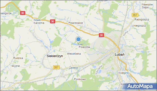 mapa Pisaczów, Pisaczów na mapie Targeo