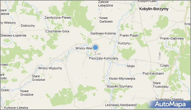 mapa Piszczaty-Piotrowięta, Piszczaty-Piotrowięta na mapie Targeo