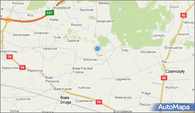 mapa Platoń, Platoń na mapie Targeo