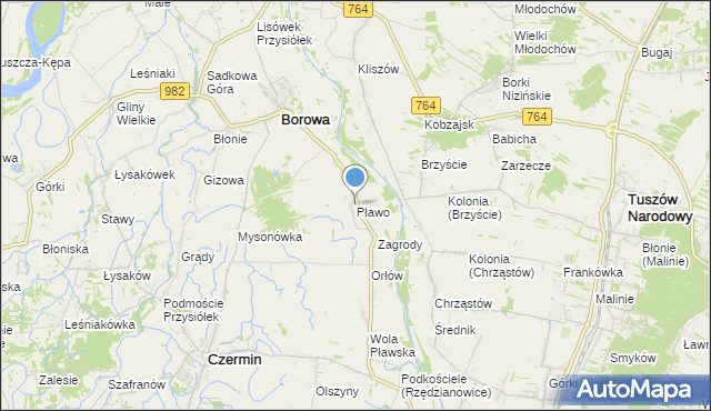 mapa Pławo, Pławo na mapie Targeo