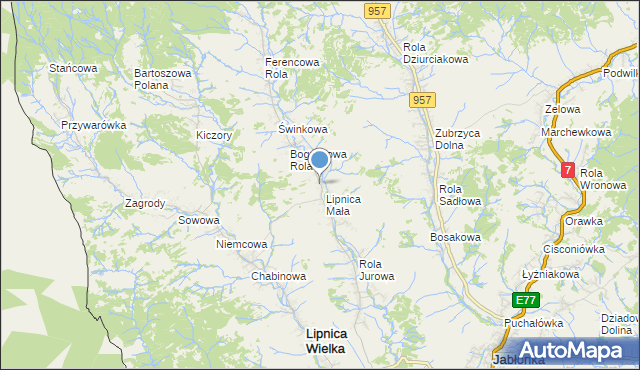 mapa Plichówka, Plichówka na mapie Targeo