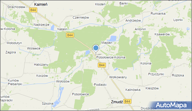 mapa Pobołowice-Kolonia, Pobołowice-Kolonia na mapie Targeo