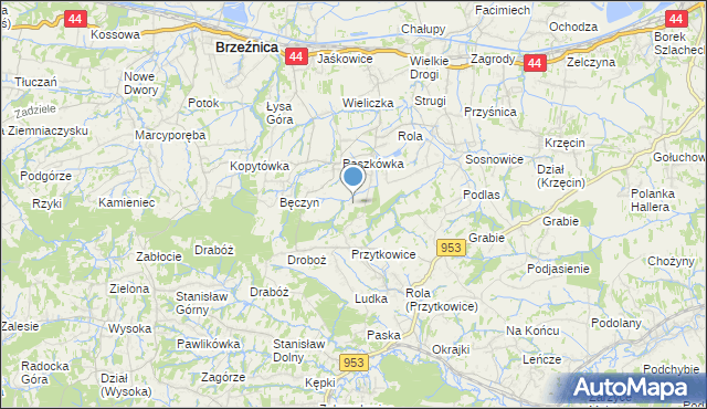 mapa Podoły, Podoły na mapie Targeo