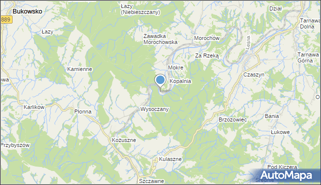 mapa Podposieczna, Podposieczna na mapie Targeo