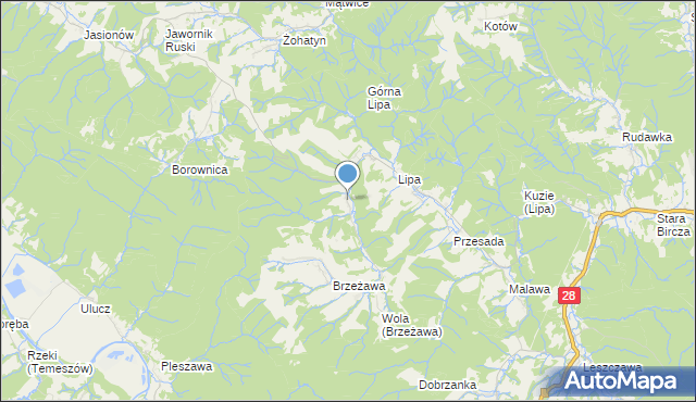 mapa Podwaluczka, Podwaluczka na mapie Targeo