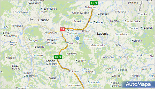 mapa Podwieszówka, Podwieszówka na mapie Targeo