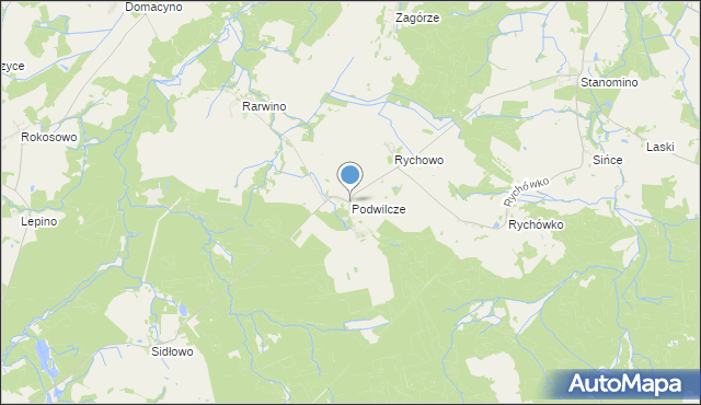 mapa Podwilcze, Podwilcze na mapie Targeo