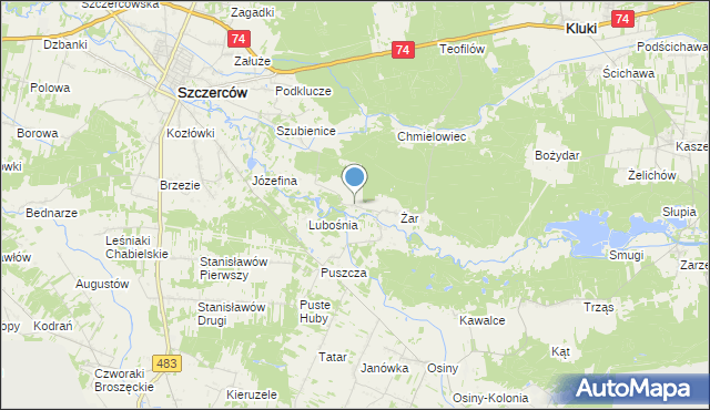 mapa Podżar, Podżar na mapie Targeo