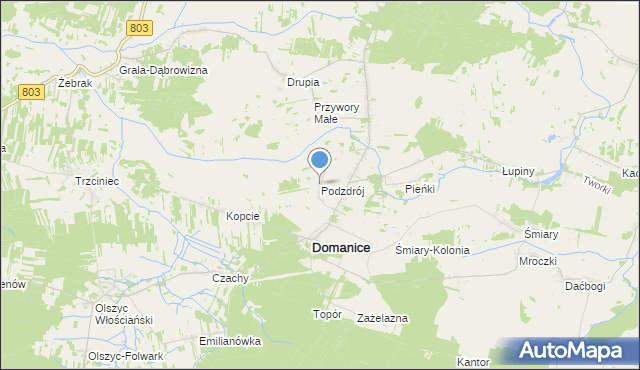 mapa Podzdrój, Podzdrój na mapie Targeo