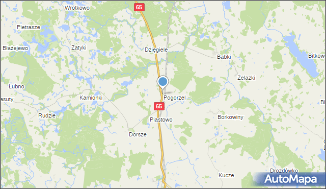 mapa Pogorzel, Pogorzel gmina Gołdap na mapie Targeo