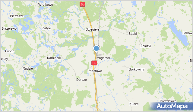 mapa Pogorzel, Pogorzel gmina Gołdap na mapie Targeo
