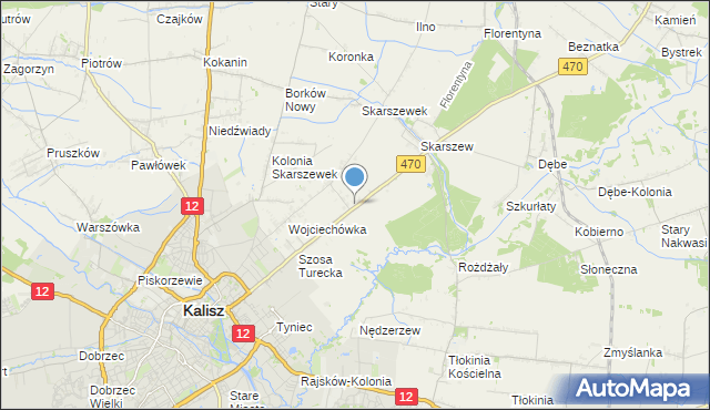 mapa Pólko, Pólko gmina Żelazków na mapie Targeo