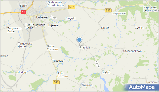 mapa Prątnica, Prątnica na mapie Targeo