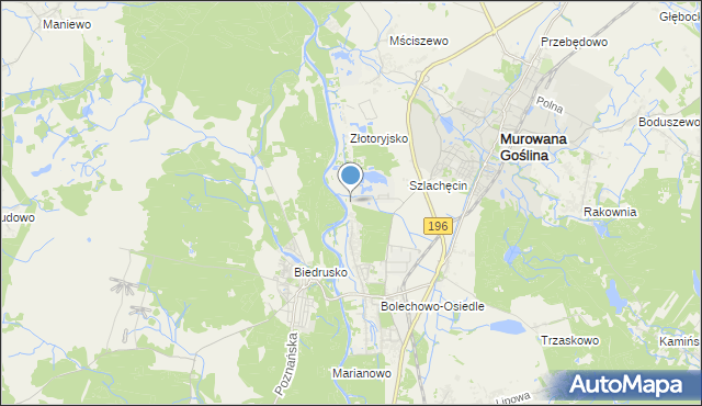 mapa Promnice, Promnice gmina Czerwonak na mapie Targeo