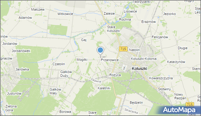 mapa Przanowice, Przanowice na mapie Targeo