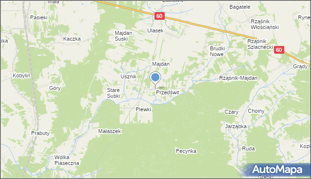 mapa Przedświt, Przedświt na mapie Targeo