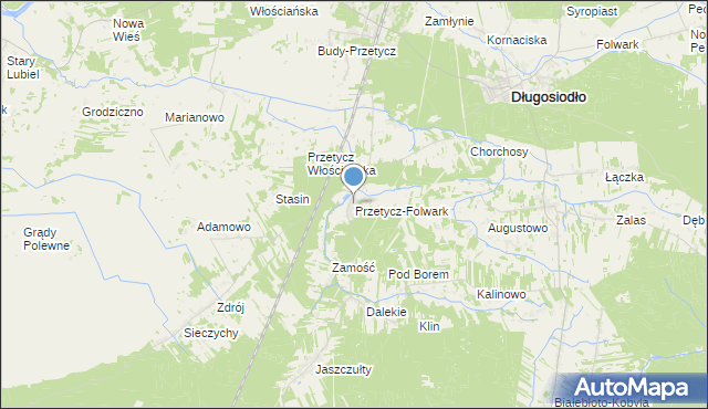 mapa Przetycz-Folwark, Przetycz-Folwark na mapie Targeo