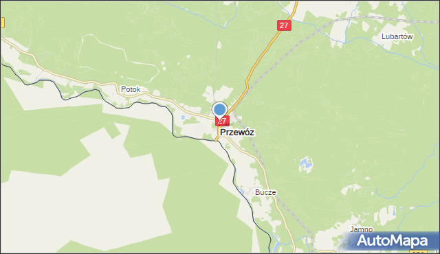 mapa Przewóz, Przewóz powiat żarski na mapie Targeo