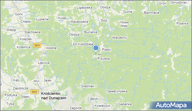 mapa Przysłop, Przysłop na mapie Targeo