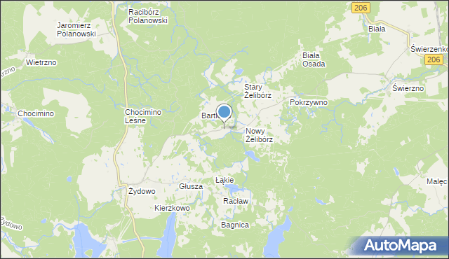 mapa Pyszki, Pyszki na mapie Targeo