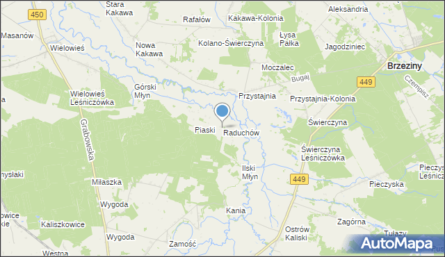 mapa Raduchów, Raduchów na mapie Targeo