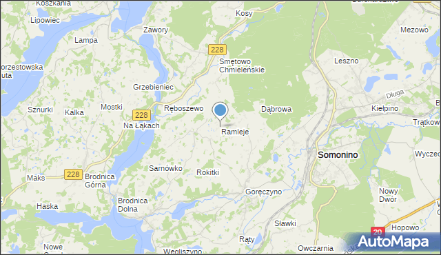 mapa Ramleje, Ramleje na mapie Targeo