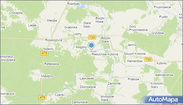 mapa Reduchów-Kolonia, Reduchów-Kolonia na mapie Targeo